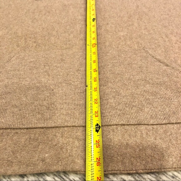 Aqua 100% Cashmere Split Neck Poncho Sweater M - Picture 4 of 5